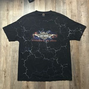 Vintage 2000s Harley Davidson AOP Lightning